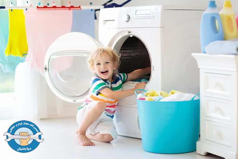 قفل کودک ماشین لباسشویی ال جی