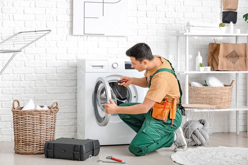 رفع نقص فنی گرم نشدن آب ماشین لباسشویی ال جی به کمک تعمیرکار